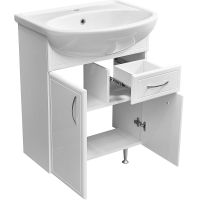 Тумба под раковину Stella Polar Концепт 60 SP-00000053 Белая — фото 2, Мебель для ванной