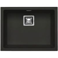 Кухонная мойка Alveus Granital+ Quadrix 50 Deep Black G90 560x460x200 1149138 Черная матовая — фото 1, Кухонные мойки