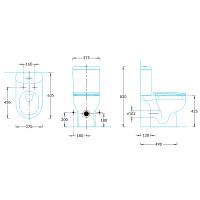 Унитаз компакт Kerama Marazzi Buongiorno Pro BG.Pro.wc.01 Белый глянцевый без бачка и сиденья — фото 2, Напольные унитазы