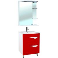 Товар: Тумба под раковину Bellezza Эйфория 60 4639109110035 Красная Белая - фото 2 Тумба под раковину Bellezza Эйфория 60 4639109110035 Красная Белая — фото 2, Мебель для ванной
