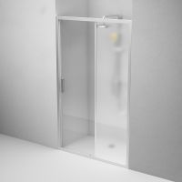 Душевая дверь AM.PM Gem 120 W90G-120-1-195MM профиль Хром матовый стекло матовое-прозрачное — фото 3, Раздвижные душевые двери