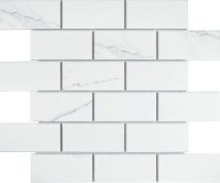 Керамическая мозаика StarMosaic Brick Carrara Matt PMB82223 29,1x29,5 см — фото 1, Мозаика