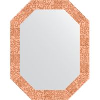 Зеркало Evoform Octagon 57x72 BY 7094 в багетной раме - Соты медь 70 мм — фото 1, Мебель для ванной