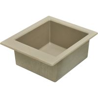 Кухонная мойка Aquaton Линеа 43 1A732932LW250 Серый шелк — фото 2, Кухонные мойки