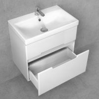 Товар: Тумба под раковину Jorno Moduo Slim 60 Mod.01.60/P/W подвесная Белый глянец - фото 4 Тумба под раковину Jorno Moduo Slim 60 Mod.01.60/P/W подвесная Белый глянец — фото 4, Мебель для ванной