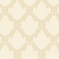 Обои Roberto Borzagi Queen I 90102-2 Винил на флизелине (1,06*10,05) Бежевый/Золото, Вензель — фото 1, Обои для стен