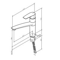 Смеситель для кухни AM.PM Gem F90A00000 Хром — фото 16, Смесители для кухни