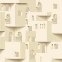 Обои Andrea Rossi Barbana 54288-2 Винил на флизелине (1,06*10,05) Бежевый, Архитектура — фото 1, Обои для стен