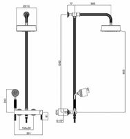 Товар: Душевая система Cezares Olimp OLIMP-CD-02-L Бронза - фото 2 Душевая система Cezares Olimp OLIMP-CD-02-L Бронза — фото 2, Душевые стойки