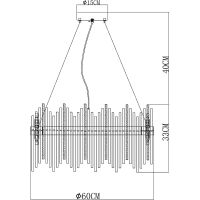 Товар: Люстра Artelamp Acapulco A1007SP-12GO Прозрачная Золото - фото 5 Люстра Artelamp Acapulco A1007SP-12GO Прозрачная Золото — фото 5, Люстры