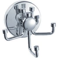 Тройной крючок Haiba HB1705-3 Хром — фото 1, Крючки для полотенец