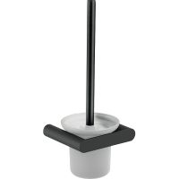 Ершик для унитаза Nofer Verona 16877.N Черный матовый — фото 1, Ершики для унитаза