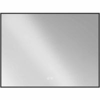 Зеркало Vincea 80 VLM-3VN800B-2 с подсветкой Черное с сенсорным выключателем с подогревом и диммером — фото 1, Зеркала в ванную комнату