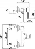 Товар: Смеситель для душа Cezares Olimp OLIMP-DM-02-L Бронза - фото 2 Смеситель для душа Cezares Olimp OLIMP-DM-02-L Бронза — фото 2, Смеситель для душа