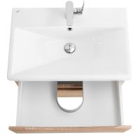 Тумба под раковину BelBagno Marino-Cer 70 MARINO-CER-700-2C-SO-WO-P подвесная Rovere Bianco — фото 7, Тумбы под раковину