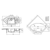 Кухонная мойка Florentina Веста-1005 20.285.E1005.105 Коричневая — фото 4, Кухонные мойки