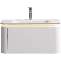 Тумба с раковиной Black&White Universe U925.800 80 925800 подвесная Milk white — фото 1, Мебель для ванной