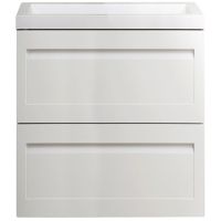 Тумба под раковину Art&Max AM-Platino-580-2C-SO-BM подвесная Белый матовый — фото 1, Мебель для ванной