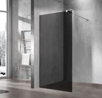 Душевая перегородка Vincea Walk-In 100 VSW-1H100CG профиль Хром стекло тонированное — фото 2, Душевые перегородки