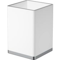 Стакан для зубных щеток Boheme 10961-W-CR Белый Хром — фото 1, Мыльницы