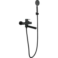 Смеситель для ванны Frap H801 F32801-6 универсальный Черный матовый — фото 2, Смеситель для ванны