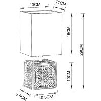Настольная лампа Artelamp Fiori Белая Античный белый арт-A4429LT-1WA — фото 4, Настольные лампы