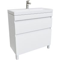 Тумба с раковиной Iddis Zodiac 80 ZOD8CBFi95K Белая — фото 2, Тумбы с раковиной