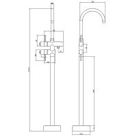 Товар: Смеситель для ванны beWash Prime BVMM0FS231 Хром - фото 2 Смеситель для ванны beWash Prime BVMM0FS231 Хром — фото 2, Смесители