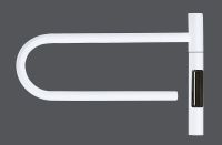 Электрический полотенцесушитель Vincea 39х25 VTD-1P1WE Белый — фото 2, Электрические полотенцесушители