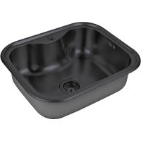 Кухонная мойка ZorG PVD Grafit 58 SZR 5848 GRAFIT Графит — фото 1, Кухонные мойки