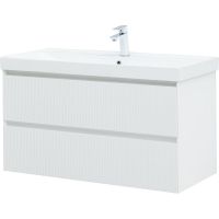 Товар: Тумба под раковину Aquanet Альтера 100 337157 подвесная Белая матовая - фото 4 Тумба под раковину Aquanet Альтера 100 337157 подвесная Белая матовая — фото 4, Мебель для ванной