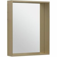 Зеркало Allen Brau Reality 60 1.32016.03 с подсветкой Латунь браш с сенсорным выключателем — фото 6, Зеркала в ванную комнату