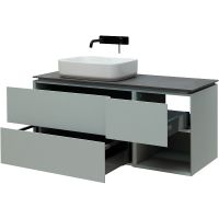 Тумба под раковину Allen Brau Infinity 120 L 1.21005.PWM подвесная Папирус матовый — фото 9, Тумбы под раковину