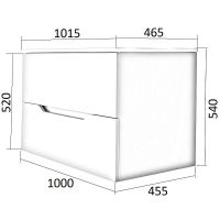 Тумба с раковиной Orange Li-100Tub+Ra подвесная Черная матовая — фото 11, Тумбы с раковиной