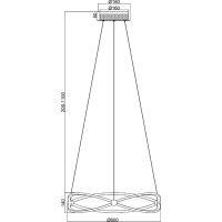 Подвесной светильник Maytoni Modern Weave MOD062PL-L45CH3K Никель — фото 5, Подвесные светильники