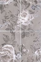 Керамическое панно Kerama Marazzi Александрия серый из 4 частей 40х60 см — фото 1, Керамическая плитка