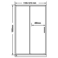 Товар: Душевая дверь Maybah Glass MGD-1280-5 1200x1950 раздвижная профиль Хром матовый стекло сатиновое - фото 4 Душевая дверь Maybah Glass MGD-1280-5 1200x1950 раздвижная профиль Хром матовый стекло сатиновое — фото 4, Душевые двери в нишу