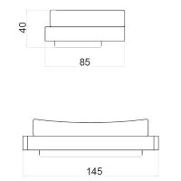 Мыльница Webert Pegaso PE500101010 Золото — фото 2, Мыльницы