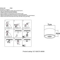 Товар: Потолочный светильник Crystal Lux CLT 525C70 GO 4000K Золото - фото 4 Потолочный светильник Crystal Lux CLT 525C70 GO 4000K Золото — фото 4, Светильники