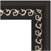 Зеркало Evoform Exclusive Floor 199х100 BY 6148 с фацетом в багетной раме - Черный ардеко 81 мм — фото 2, Мебель для ванной