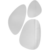 Зеркало Jorno Stone 80 Stn.05/W/JR с подсветкой капля (3 шт) — фото 2, Зеркала в ванную комнату