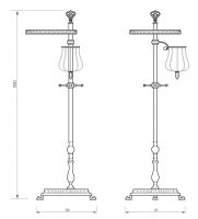 Напольная стойка Migliore Elisabetta 17047 Хром — фото 2, Стойки - набор держателей