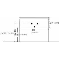 Тумба под раковину Boheme Armadi Art Vallessi 60 837-060-W подвесная White — фото 6, Мебель для ванной