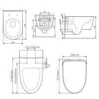 Товар: Унитаз биде AM.PM Func C8F1702SC подвесной с электронным сиденьем Микролифт - фото 19 Унитаз биде AM.PM Func C8F1702SC подвесной с электронным сиденьем Микролифт — фото 19, Умные унитазы
