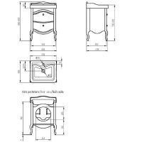 Тумба под раковину Migliore Impero 60 25969 Слоновая кость — фото 3, Тумбы под раковину