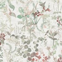 Обои AS Creation Original View 38825-2 Винил на флизелине (0,53*10,05) Красный/Зеленый, Листья/Цветы — фото 1, Обои для стен