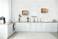 Обои Yasham Architect S-9015-6 Винил на флизелине (1,06*10,05) Серый, Штукатурка — фото 5, Обои для стен