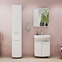 Тумба под раковину Volna Adel 70.2D tnADEL70.2D-01 Белая — фото 6, Тумбы под раковину