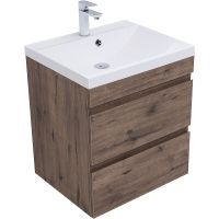 Товар: Тумба под раковину Aquanet Нота New 60 334191 подвесная Дуб веллингтон табак - фото 2 Тумба под раковину Aquanet Нота New 60 334191 подвесная Дуб веллингтон табак — фото 2, Тумбы под раковину