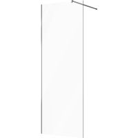 Душевая перегородка STWORKI Берген 80 MV-BE-80-CR профиль Хром глянцевый стекло прозрачное — фото 3, Душевые перегородки